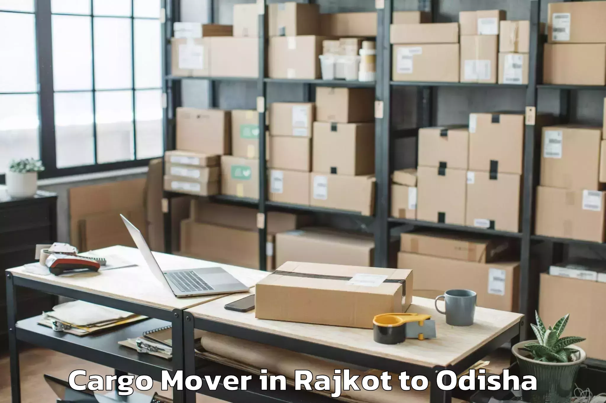 Easy Rajkot to Brajarajnagar Cargo Mover Booking